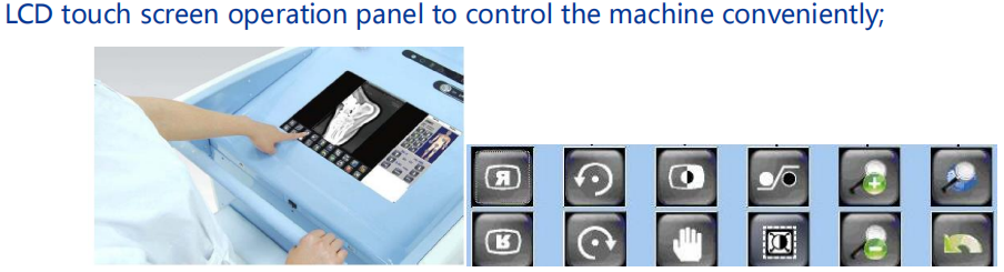 portable dr lcd touch screen operation panel.