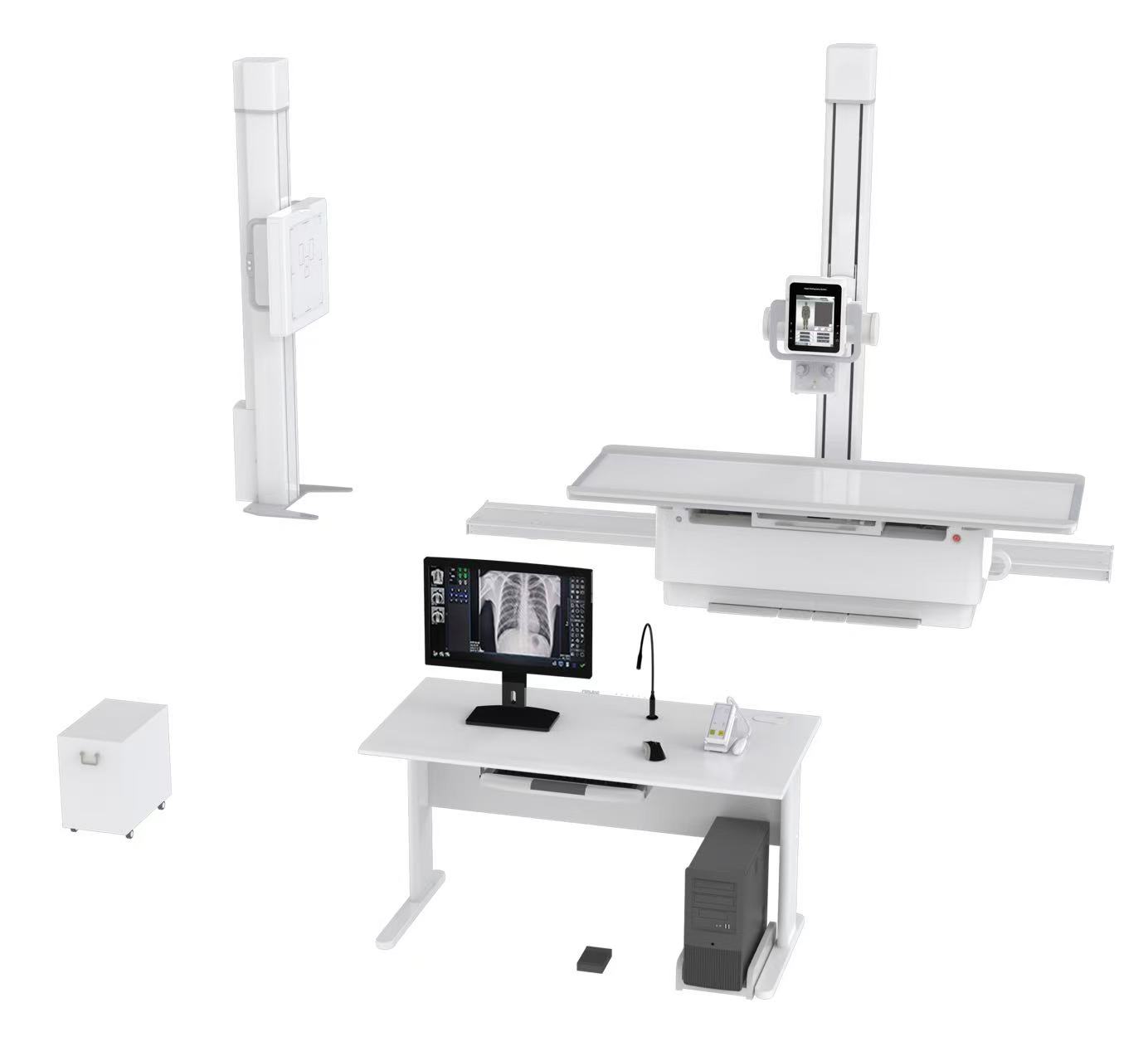 syrj dr1800 floor mounted x ray digital radiography.