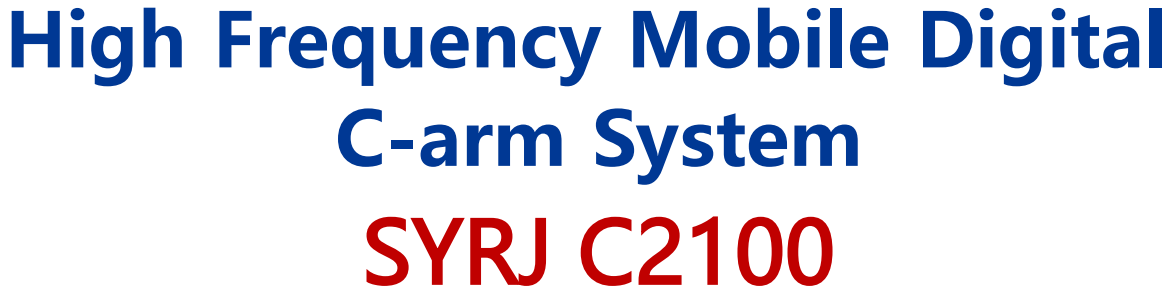 x ray fluoroscopy digital c arm system syrj c2100.