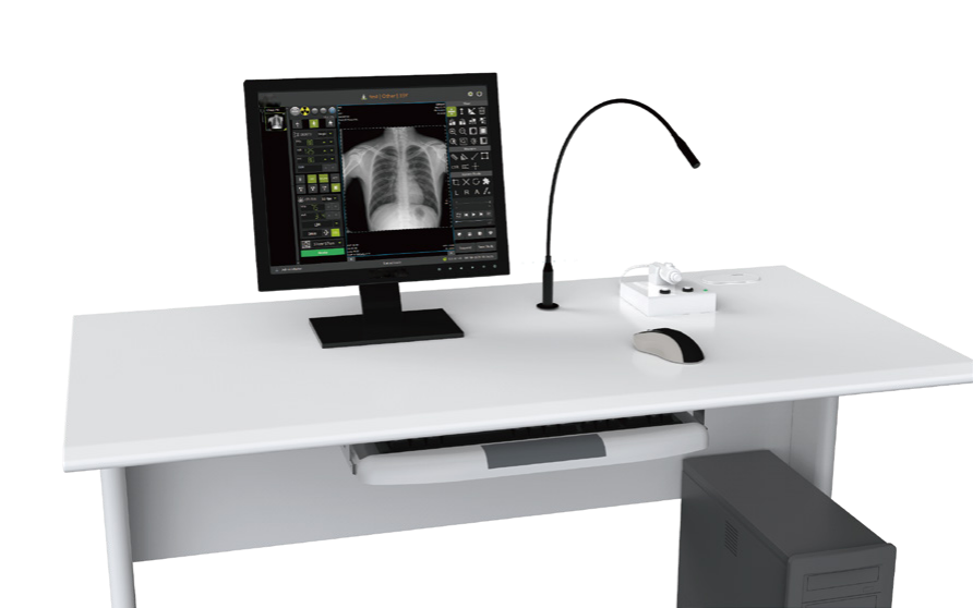 the workstation of syrj dr1800 x ray digital radiography.
