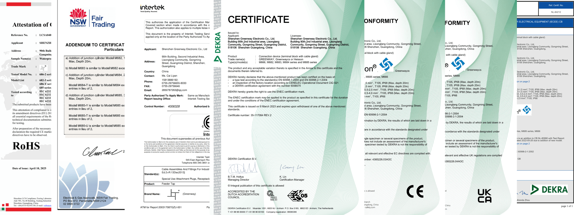 M684-C waterproof butt connector certification