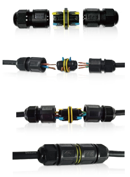 Installation steps for Greenway IP68 waterproof connector M684-D