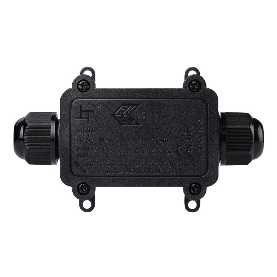 M686-2A IP68 2 way junction box