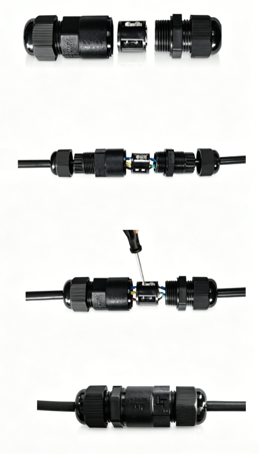 Installation steps for IP68 waterproof connector M684-D
