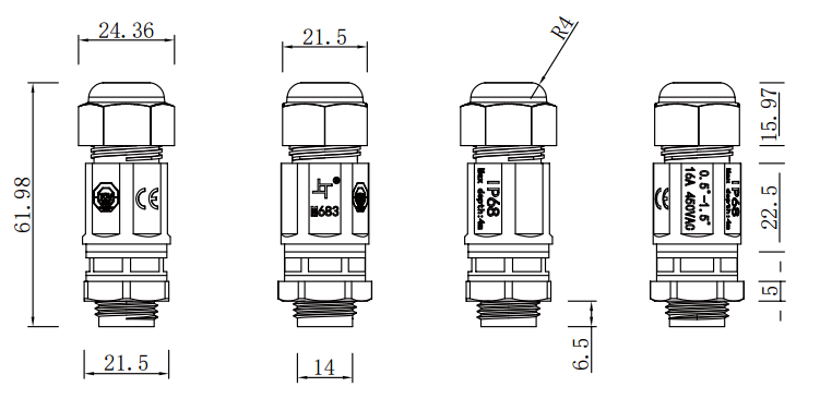 Size picture for M683-A