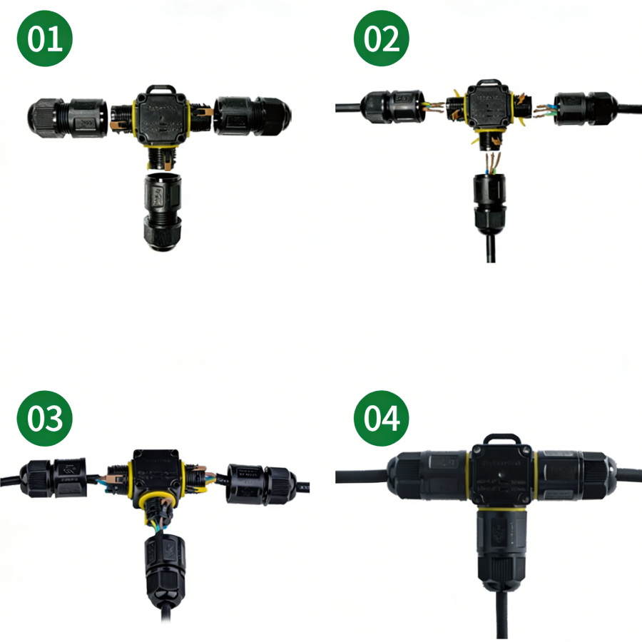 M684-T IP68 underwater connector wiring steps