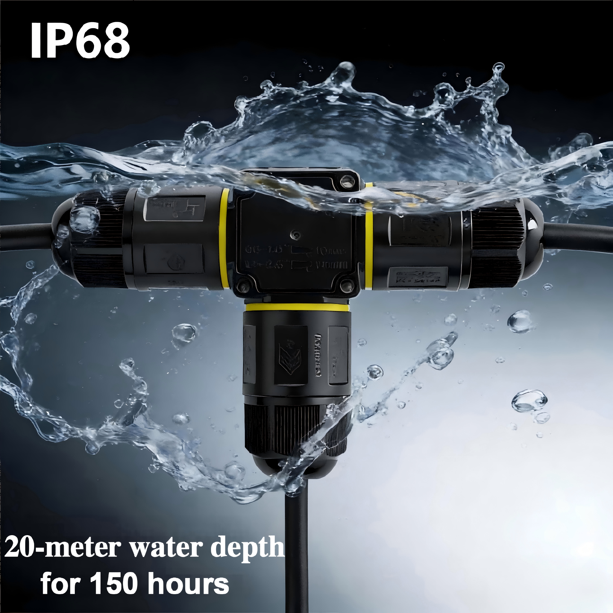 M684-T IP68 underwater connector
