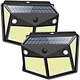 Wason Upgraded Solar Light Outdoor 260LED, Wireless Solar Motion Sensor Light With 6 Sides Led for Yard Garden Pathway and Fence