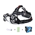 Facoty Competitive Price Most Powerful 1500 Lumens Rechargeable Headlamp Led Bright Headlight Flashlight 4 Modes with Red Light