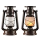 Wason Hot Sale Outdoor Solar Rechargeable Retro Led Camping Light Flickering Flame+Constant White Light Aged Led Solar Lantern
