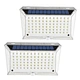 New Arrival Four Sides 142LED Super Bright Outdoor Solar Garden Cordless Wall Light IP65 Waterproof Motion Sensor Lamp