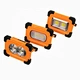 Wason 6500K 30W Solar Powered Handheld Work Light Portable Outdoor COB Solar LED Flood Light USB Rechargeable With Power Bank