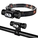 Wason Dual 20W XM-L T6 Led High Power Multipurpose Outdoor 2 in 1 USB Bicycle Front Light and Headlamp Powered by 18650 Battery