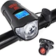 Hot Sell USB Rechargeable Mountain Road Bike Tail Light and Front Light Set Cycle Headlight With Bicycle Speedometer Odometer