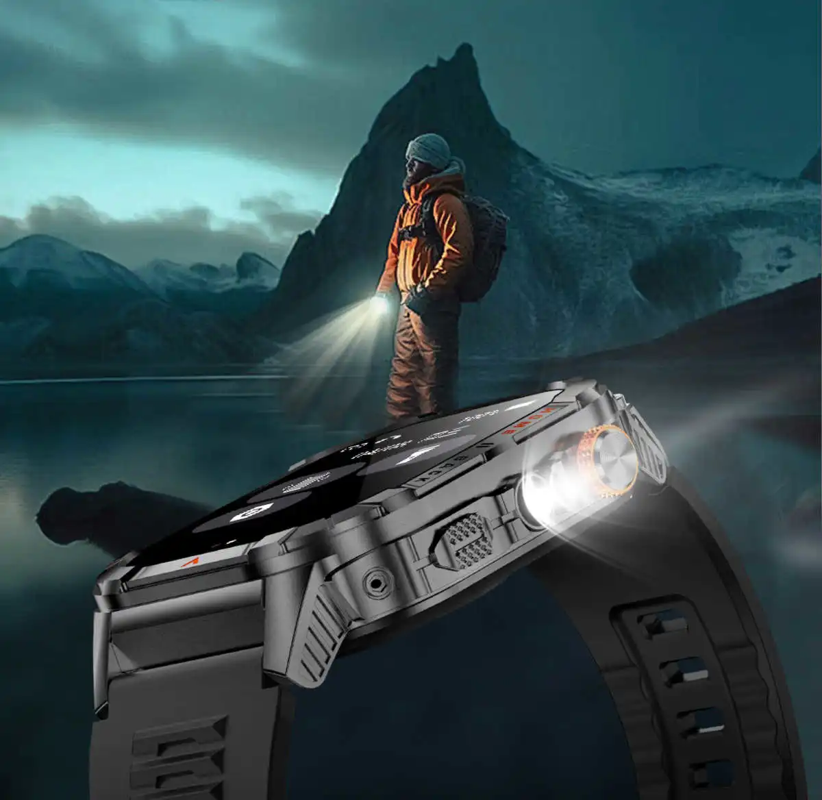 Demonstration of the LED Flash Feature in Kaliho J13 Smart Watch