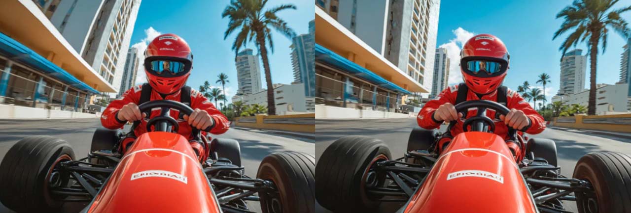 Demonstration of the Distortion Correction Effect in SJCAM C200 Pro Action Camera