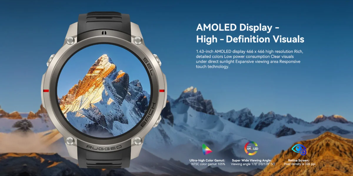 Demonstration of the Screen Display Effect in Kaliho DM59 Smart Watch