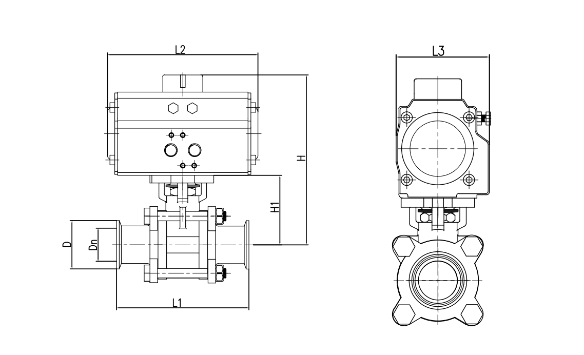 air actuated ball valve