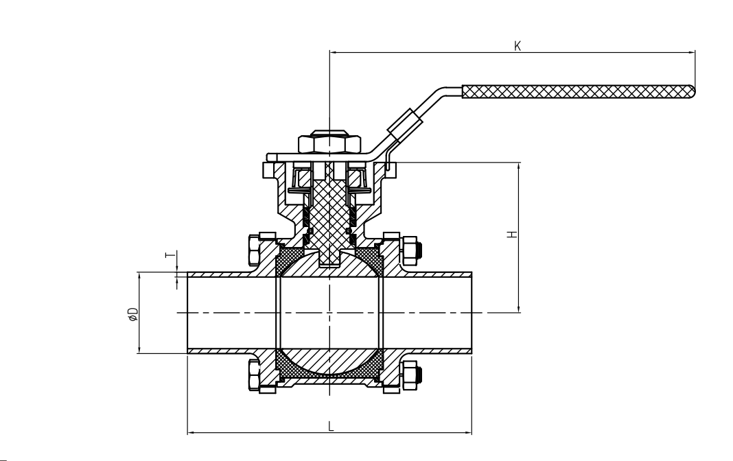 butt weld ball valve