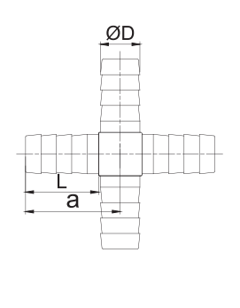 4 way hose connector