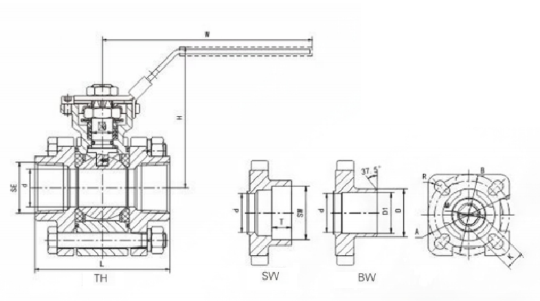 3pc ball valve