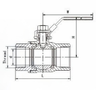 female ball valve