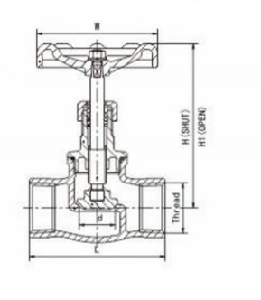 threaded globe valve