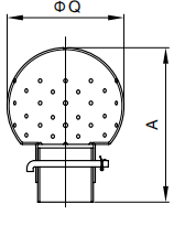 fixed cleaning ball