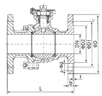 3 flanged ball valve
