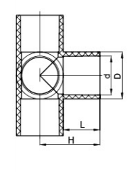 pvc 5 way connector