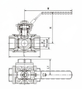 3 way ball valve