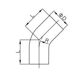 pipe elbow 45