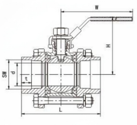 3pc ball valve