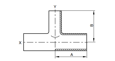 sanitary tee reducer