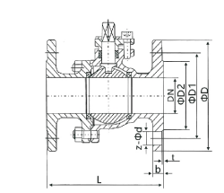 3 flanged ball valve