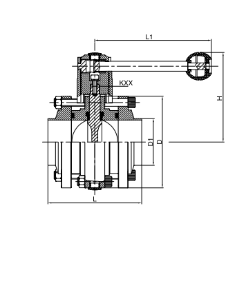 sanitary butterfly valve