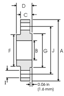 hubbed slip on flange