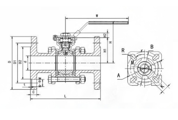 3 pc ball valve