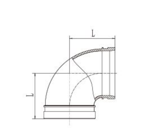 grooved 90 elbow