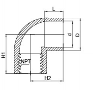 female elbow pvc
