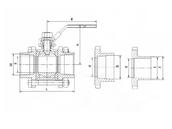 3pc ball valve