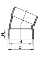 pvc 22.5 degree elbow