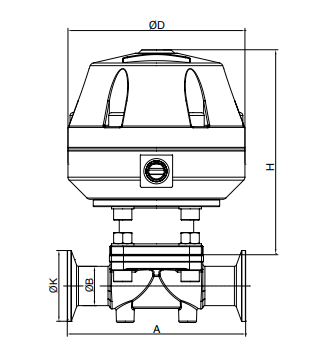 pneumatic diaphragm valve