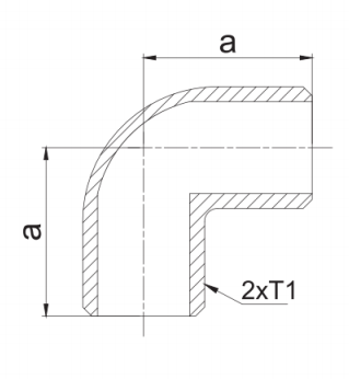 90 male elbow
