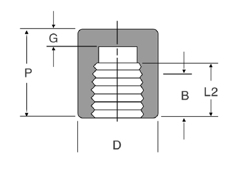 stainless steel threaded cap