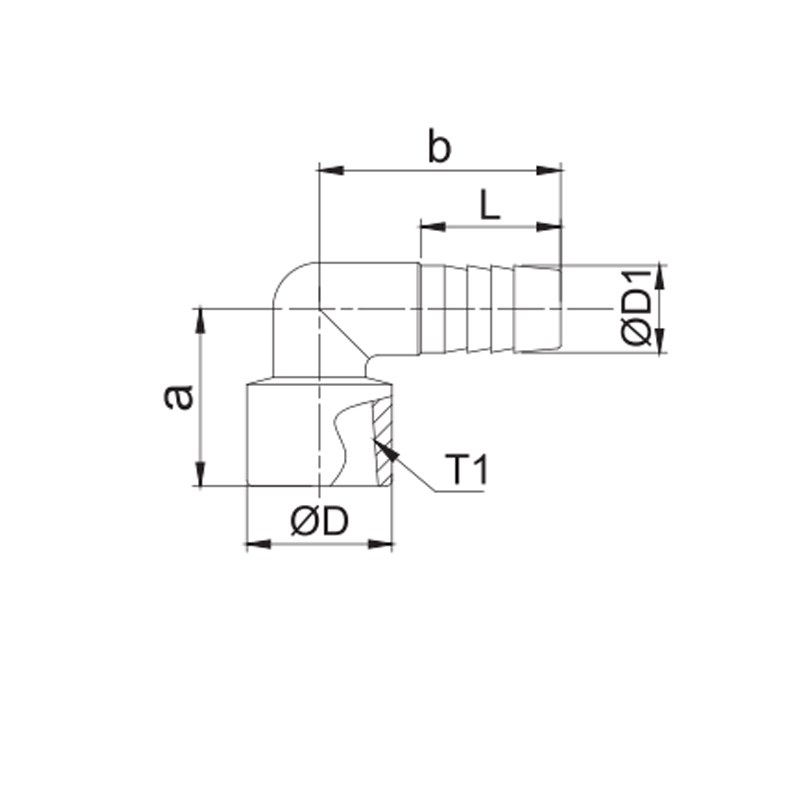 hex elbow
