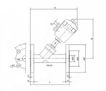 angle seat valve