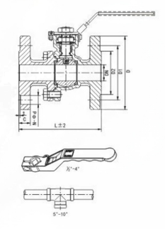 2 piece ball valve