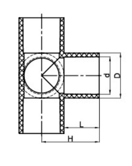 pvc 4 way connector