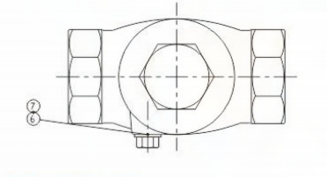 threaded swing check valve